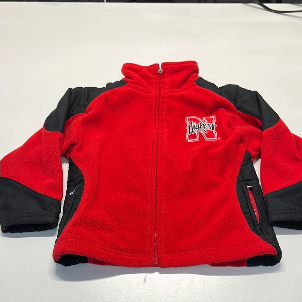 Red and Black Huskers Fleece Jacket
